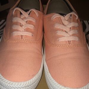 Crest Coral Canvas Sneakers